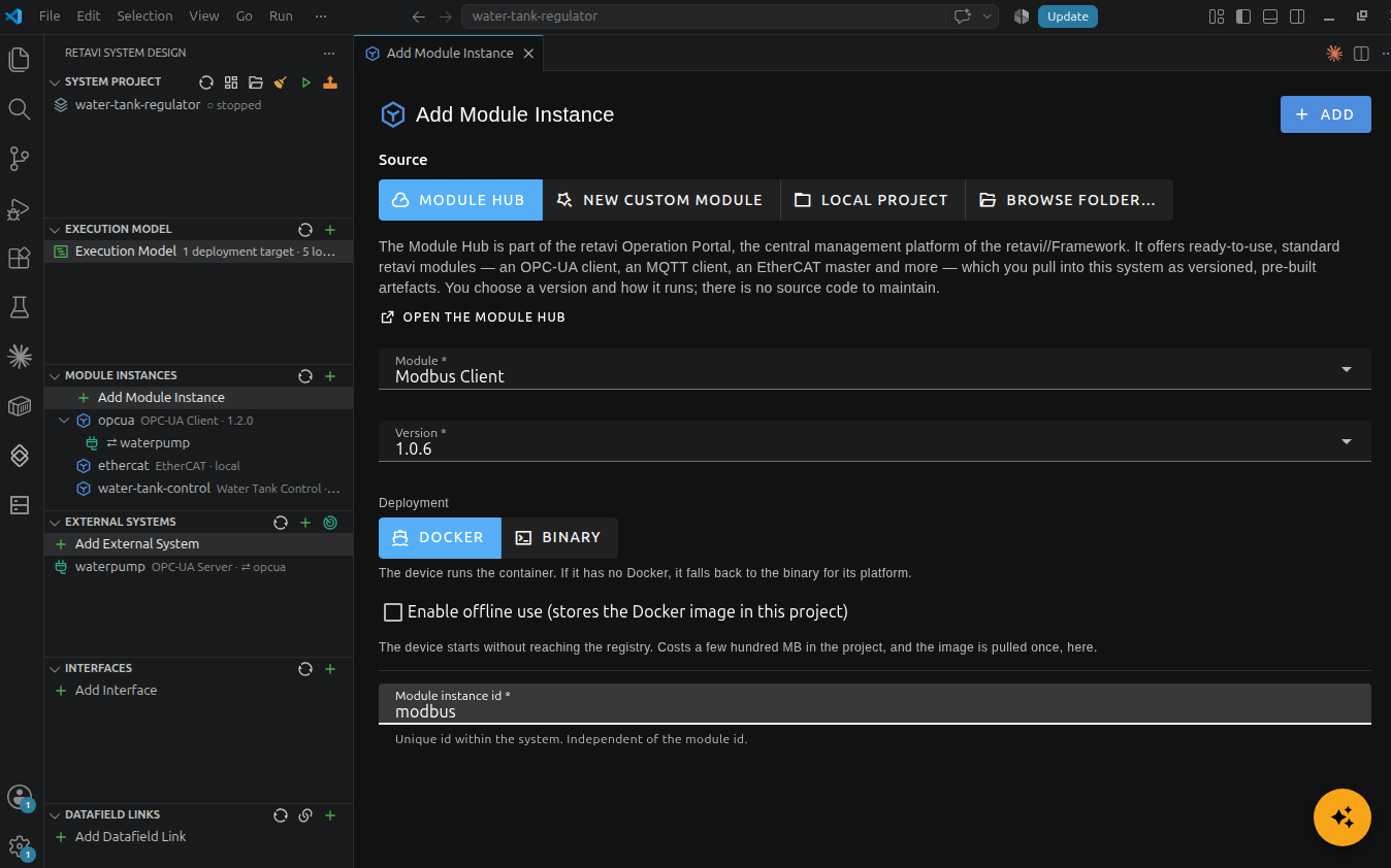Software modules of the retavi//Framework being combined into one solution